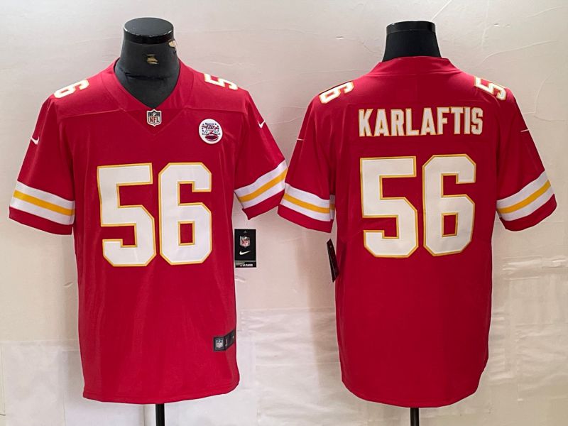 Men Kansas City Chiefs 56 Karlaftis Red 2024 Nike Vapor Untouchable Limited NFL Jersey